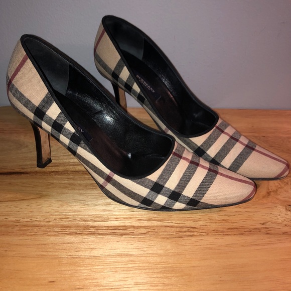 Burberry Shoes - Burberry London Classic Check Canvas Pumps